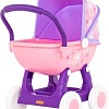 Коляска для кукол Полесье Arina №2 4-х колесная 48219 (фиолетовый/розовый)