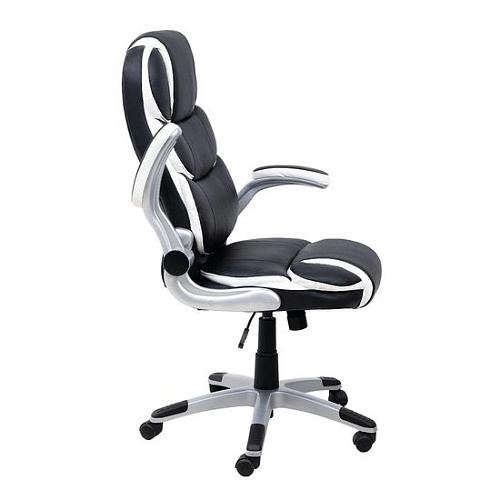 Кресло AksHome Antony Eco (черный/белый)