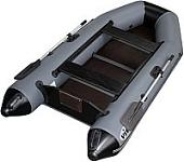 Моторная лодка Vivax Т280 с полом-книгой (без киля, серый/черный)