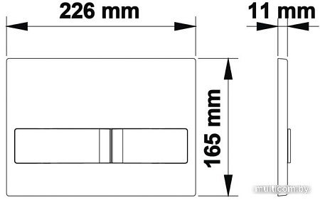 Панель смыва Berges Wasserhaus Novum L3 (глянцевый хром)