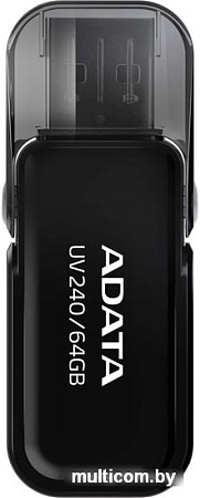 USB Flash A-Data UV240 64GB (черный)