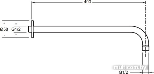 Держатель верхнего душа Jacob Delafon E10039-CP
