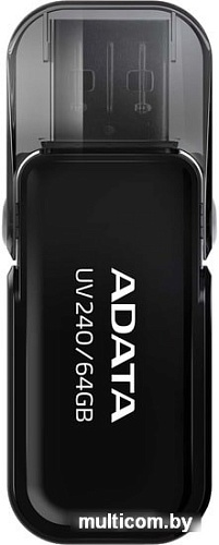 USB Flash A-Data UV240 64GB (черный)