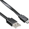 Кабель Buro BHP microUSB 1M Flat (черный)