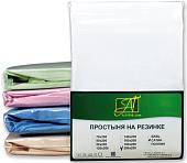 Постельное белье Альвитек Сатин однотонный на резинке 160x200x25 ПР-СО-Р-160-БЕЛ (белый)
