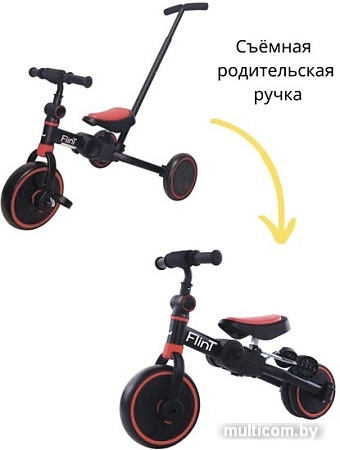 Беговел Bubago Flint BG-FP-1 (черный/красный)