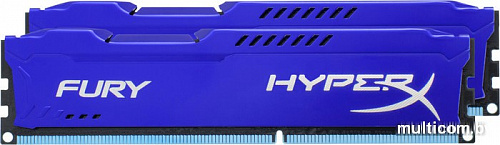 Оперативная память Kingston HyperX Fury Red 2x8GB KIT DDR3 PC3-12800 (HX316C10FRK2/16)