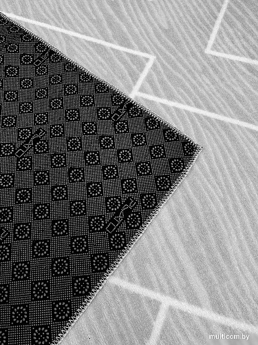 Ковер для жилой комнаты Plato Hali Soft 3084-GREY-WHITE (0.5x0.8)