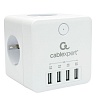 Сетевой фильтр Cablexpert CUBE-4-U4-W
