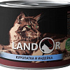 Консервированный корм для кошек Landor Adult Game and Turkey 200 г