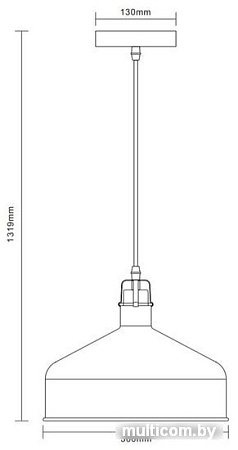 Подвесная люстра Camelion PL-425L C62/13029 (Black/Copper)