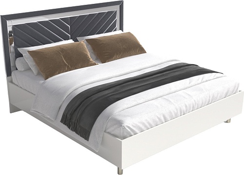 Кровать ФорестДекоГрупп Вена 180 (белый/серый)