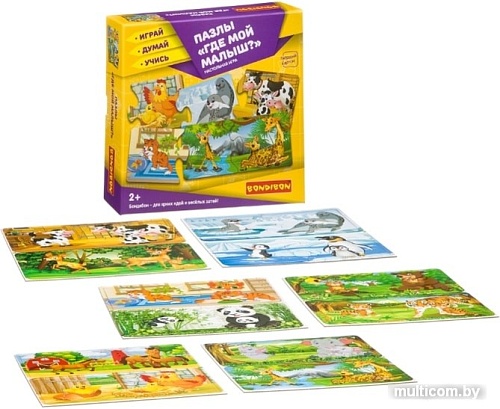 Мозаика/пазл Bondibon Где мой малыш? ВВ3915