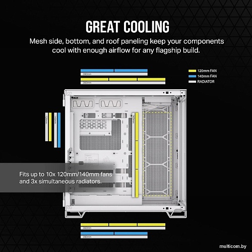 Корпус Corsair 6500X Dual Chamber CC-9011258-WW