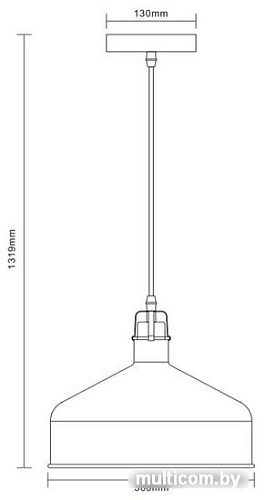 Подвесная люстра Camelion PL-425L C62/13029 (Black/Copper)