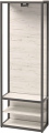 Стенка Millwood Neo Loft ML-1 Л (дуб белый Craft/металл черный)
