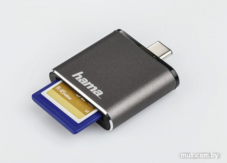 Кардридер Hama USB 3.1 (серый)