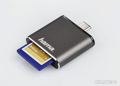 Кардридер Hama USB 3.1 (серый)