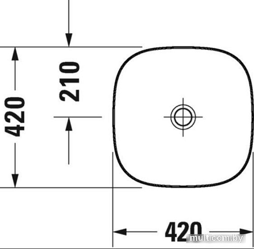 Умывальник Duravit Zencha 42 2373420079