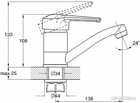 Смеситель Solone SIT4-B182