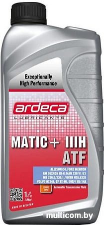 Трансмиссионное масло Ardeca MATIC+ IIIH