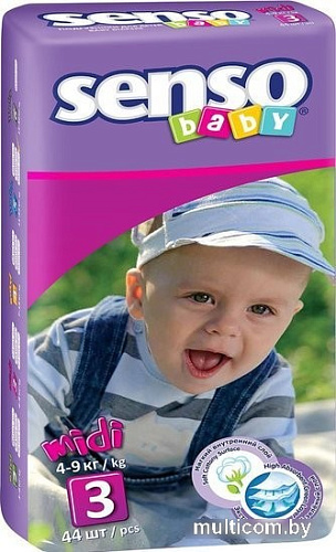 Подгузники Senso Baby Midi 3 (44 шт)