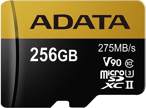 Карта памяти A-Data microSDXC UHS-II 256GB + адаптер [AUSDX256GUII3CL10-CA1]