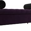 Банкетка Лига диванов Глория 113666 (велюр фиолетовый/черный/черный)