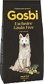 Сухой корм для собак Gosbi Exclusive grain free adult duck medium 12 кг