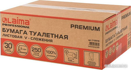 Туалетная бумага Laima Premium 112515 (30 шт, белый)