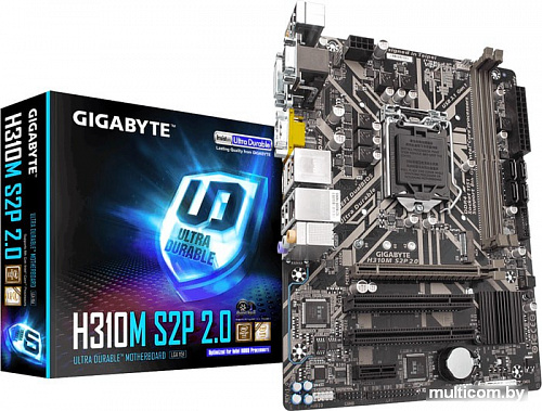 Материнская плата Gigabyte H310M S2P 2.0 (rev. 1.0)