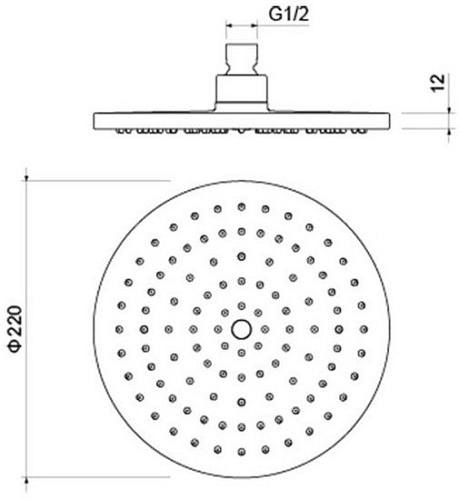 Душевая лейка Aquatek AQ2086MB