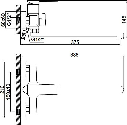 Смеситель Ledeme L2278