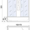 Душевая кабина River Wisla 150/80/55 ТН