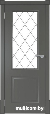 Межкомнатная дверь Юни Финская ПО 60x200 (графит)