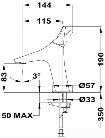 Смеситель TEKA Sense 913460200