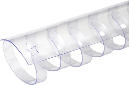 Пластиковая пружина для переплета РеалИСТ Пластик 32 мм (прозрачный)