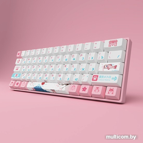 Клавиатура Akko 3061 World Tour Tokyo R2 (Akko CS Jelly Pink)