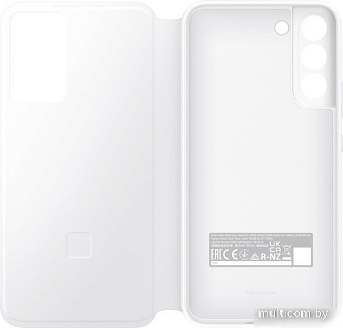 Чехол для телефона Samsung Smart Clear View Cover для S22+ (белый)