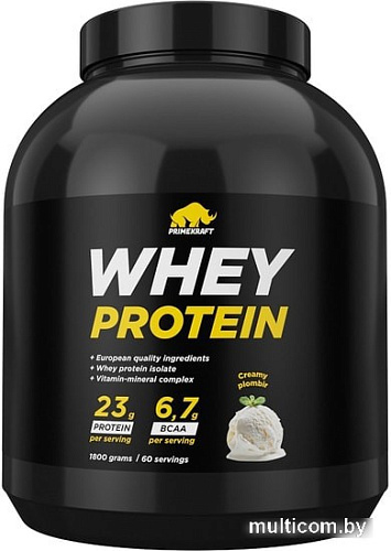 Протеин Prime Kraft Whey Creamy Plombir (1800г, сливочный пломбир)