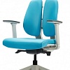 Кресло Duorest D200-W 1DBE1 (белый пластик/ткань голубой)