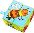 Кубики Мякиши Собери картинку Насекомые 689