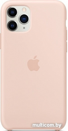 Чехол Apple Silicone Case для iPhone 11 Pro (розовый песок)