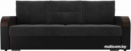 Диван Лига диванов Мейсон 102136 (серый/черный)