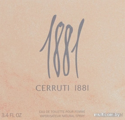 Cerruti 1881 Pour Femme EdT (100 мл)