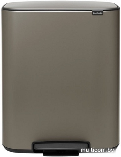 Brabantia Bo Pedal Bin 2 x 30 л (платиновый)