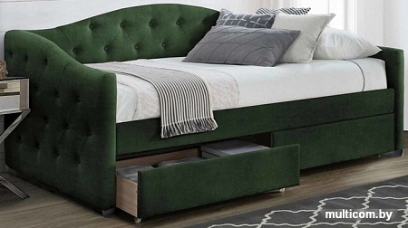 Кровать-тахта Halmar Aloha 200x90 (темно-зеленый)