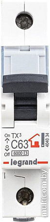 Выключатель автоматический Legrand TX3 1P C 63A 6кА 1M 404034