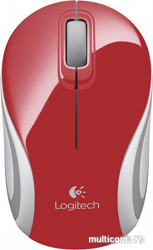 Мышь Logitech M187 (красный)