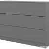 Комод Горизонт Нео 1050 3 ящика (серый графит)